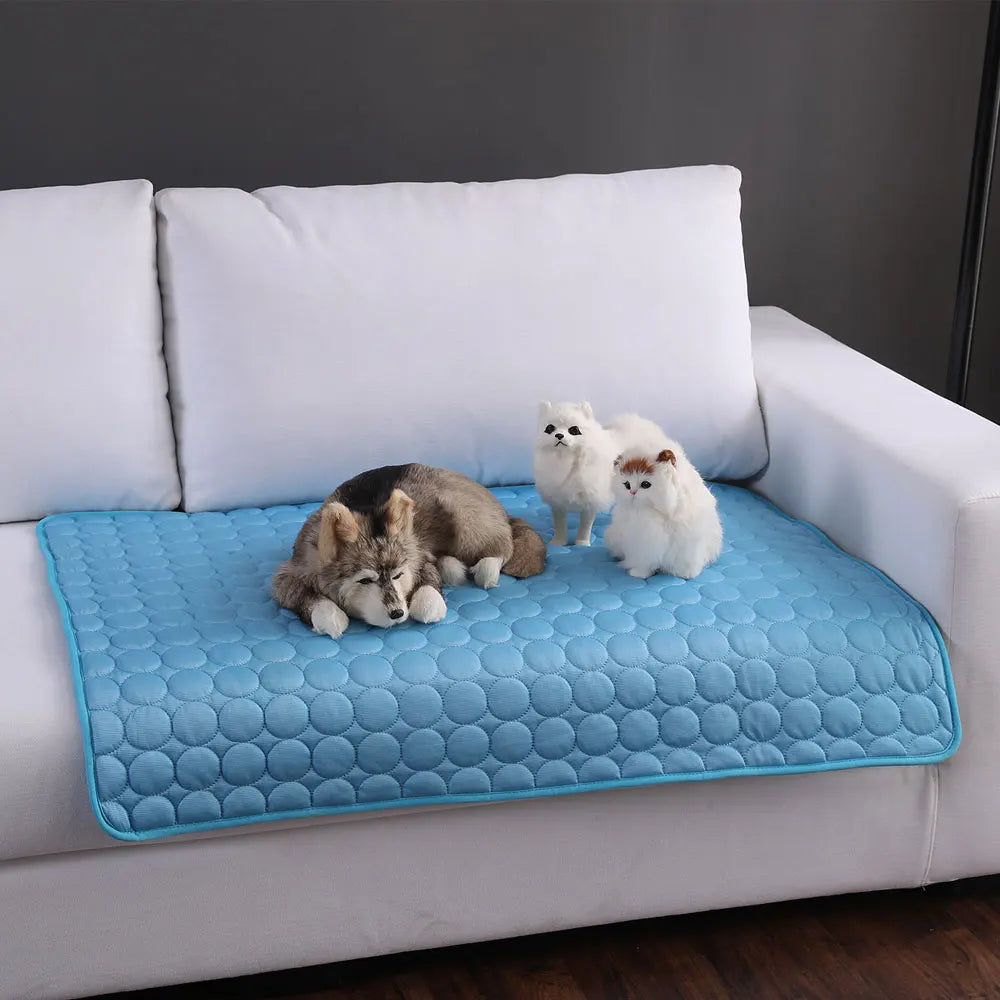 Dog Cooling Mat Cool Pad Mat for Dogs Cat Breathable Blanket Cat Ice Pads Washable Summer Sofa Pet Dog Bed Pet Mat